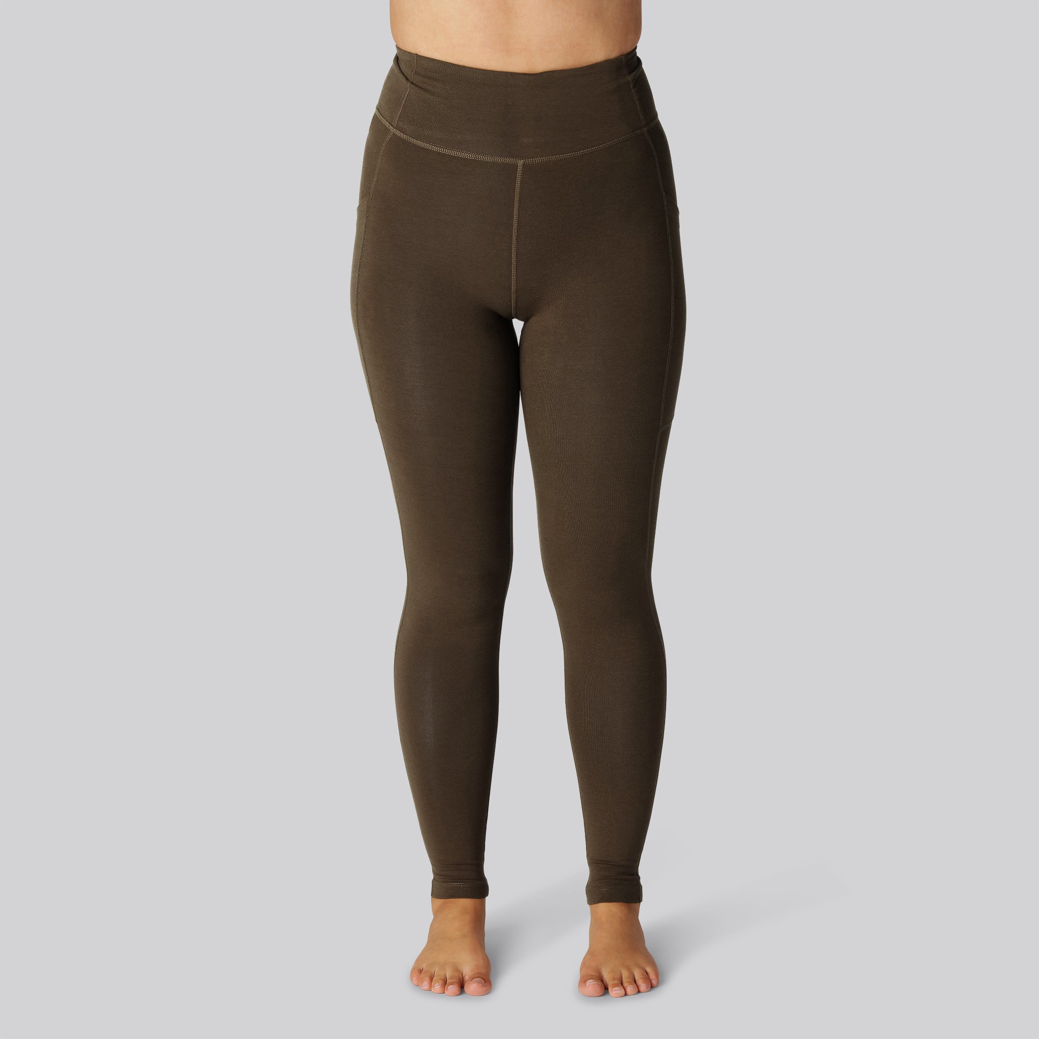 Bambus Fitness Tights Brun Til Damer