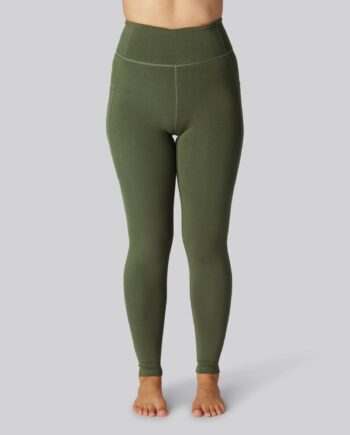 Bambus Fitness Tights Grøn Til Damer