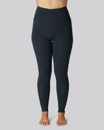 Bambus Fitness Tights Navy Til Damer