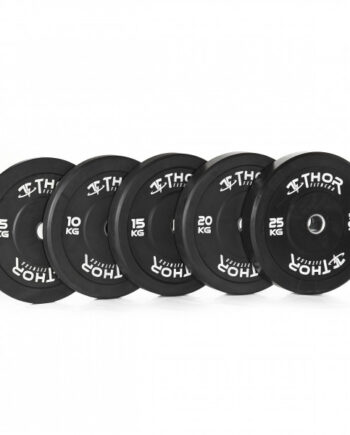 Thor Fitness Sorte Bumper Vægtskiver 15kg 50mm Stk