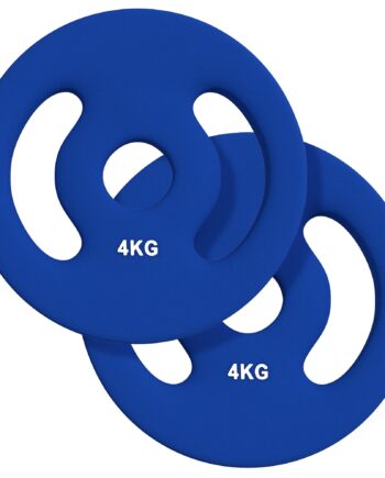 Vægtskiver Med Praktiske Håndtag Vægtsæt Til Hjemmegym Fitnessstudie Styrketræning Blå