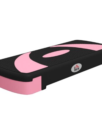 Aerobic Stepper Højdejusterbar Til 150 Sort Pink Grå