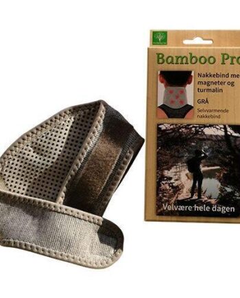 Bamboo Pro Nakkebind Grå Magneter Turmalin Magneter 2000 Gauss