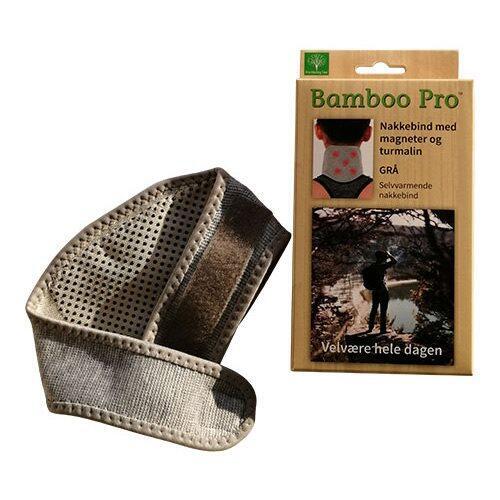 Bamboo Pro Nakkebind Grå Magneter Turmalin Magneter 2000 Gauss