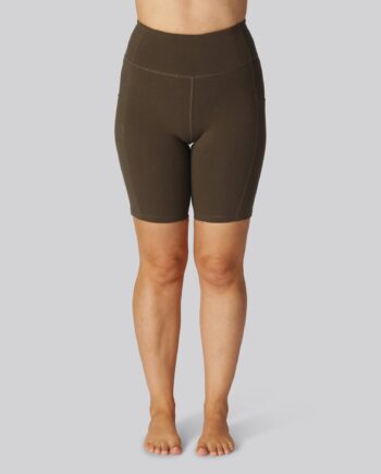 Bambus Fitness Shorts Brun Til Damer