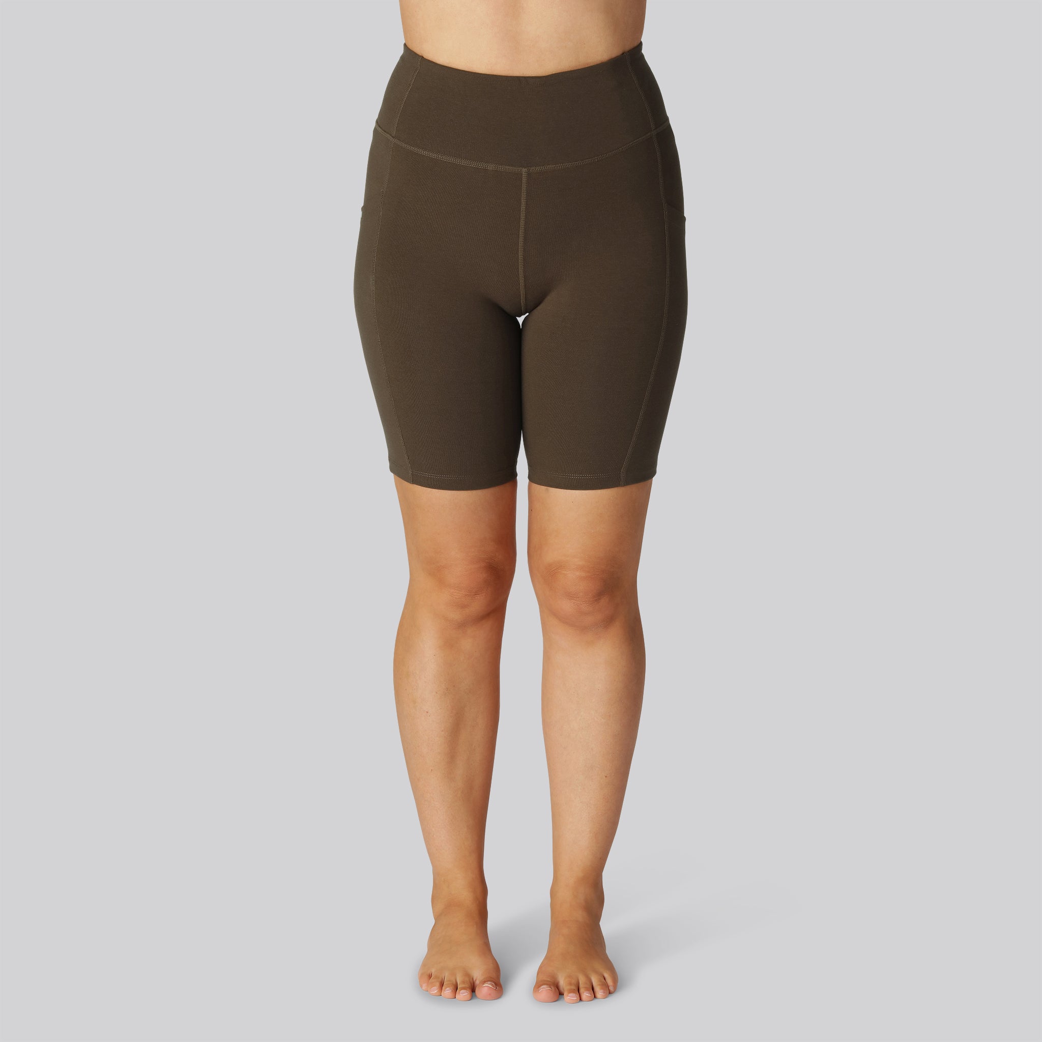 Bambus Fitness Shorts Brun Til Damer