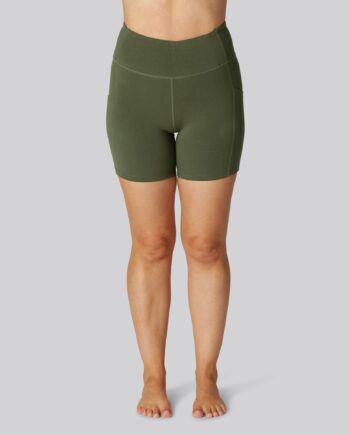 Bambus Fitness Shorts Kort Grøn Til Damer