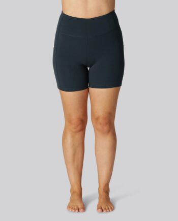 Bambus Fitness Shorts Kort Navy Til Damer
