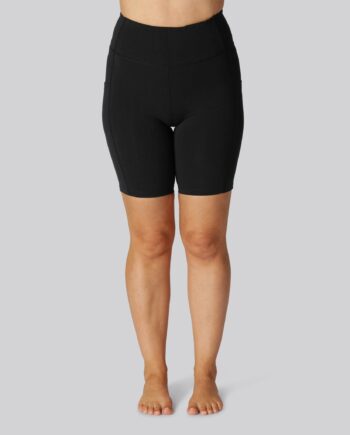 Bambus Fitness Shorts Sort Til Damer