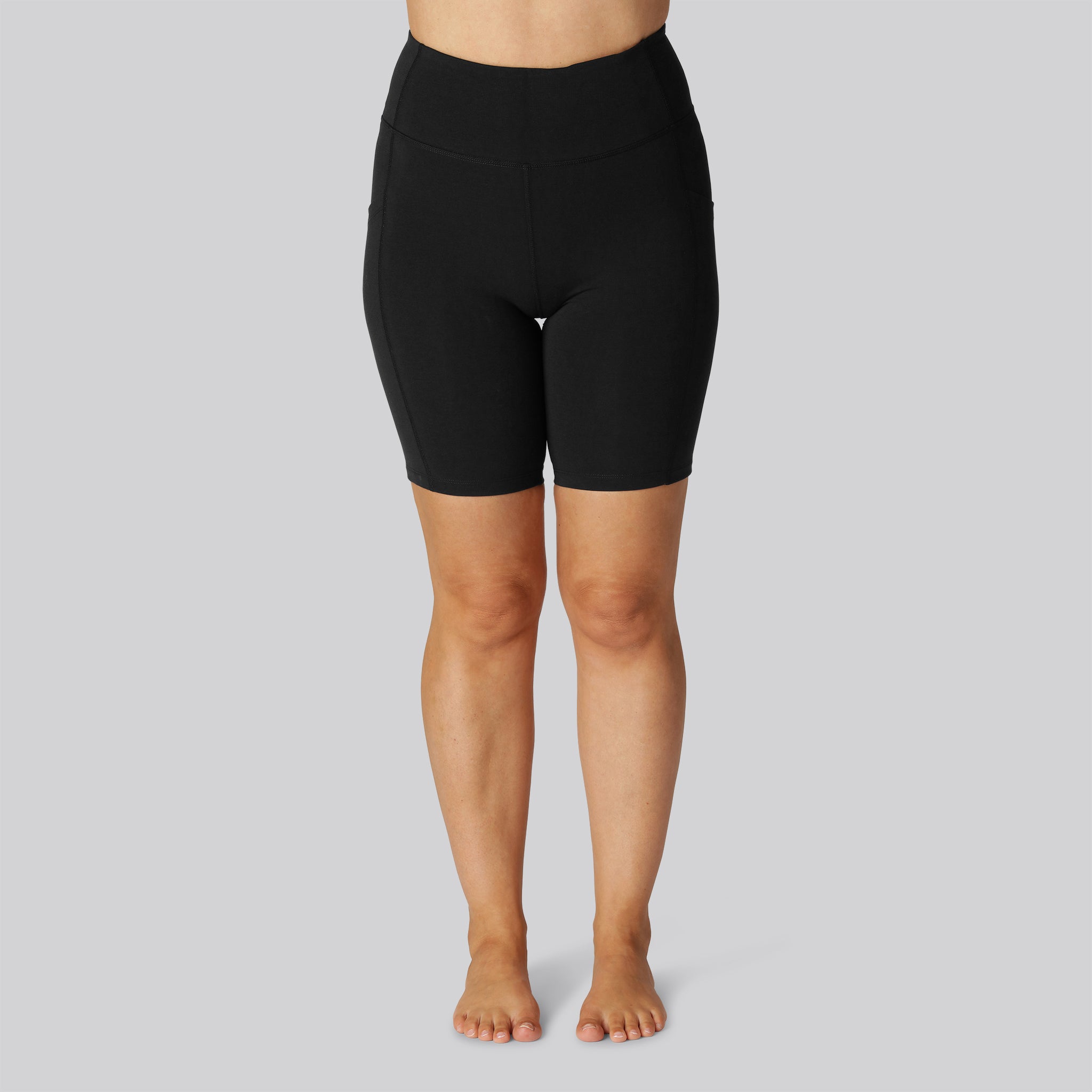 Bambus Fitness Shorts Sort Til Damer