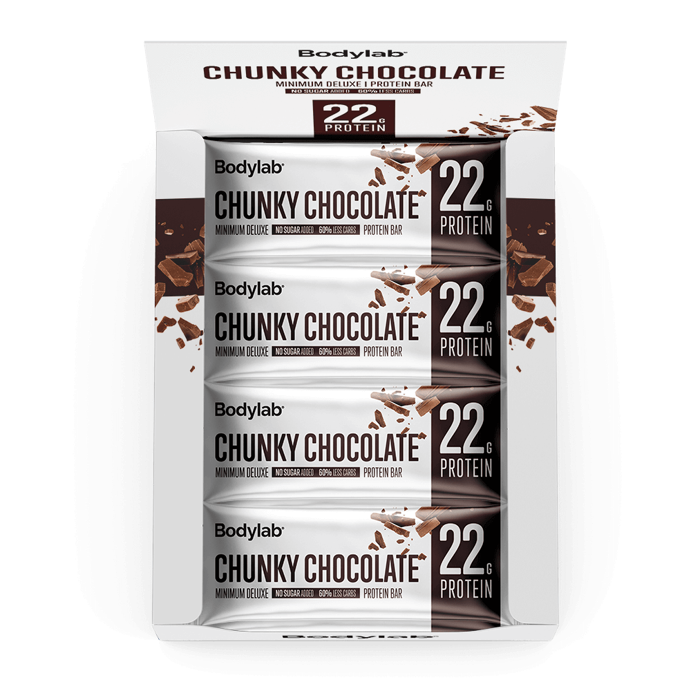 Bodylab Minimum Deluxe Protein Bar Chunky Chocolate 12x65g