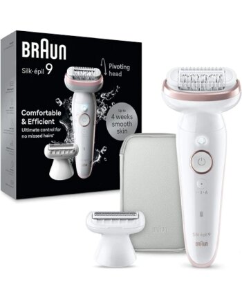 Braun Silk Pil Epilator Ladyshaver Ses9 030 Hvid Rosa