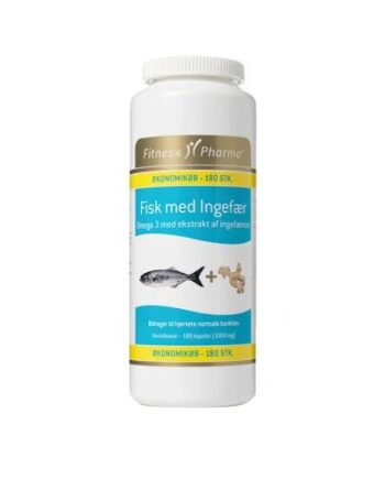 Fisk Ingefær Fitness Pharma 180 Kapsler