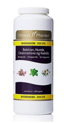 Fitness Pharma Baldrian Humle Citronmelisse Kamille 200 Kap