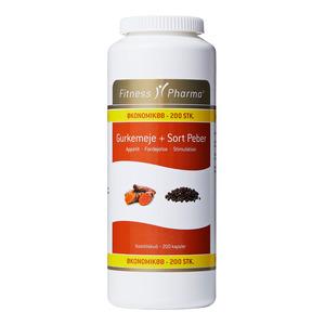 Fitness Pharma Gurkemeje  Sort Peber 200 Kaps
