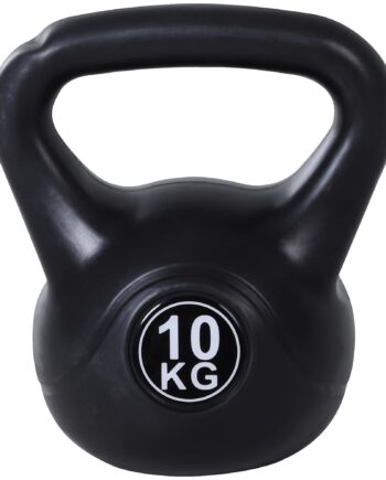 Kettlebell Vægthåndvægt Fyldt Med Sand Til Begyndere Sort