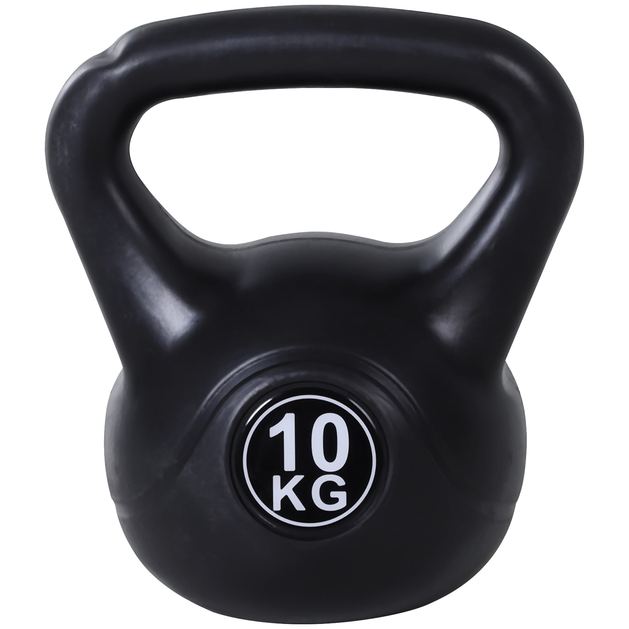 Kettlebell Vægthåndvægt Fyldt Med Sand Til Begyndere Sort