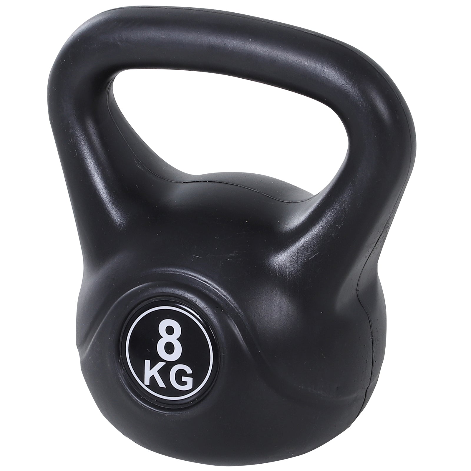 Kettlebell Vægtstang Fyldt Med Sand Til Begyndere Sort