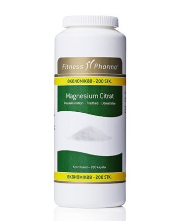 Magnesiumcitrat 200 Kapsler Fitness Pharma