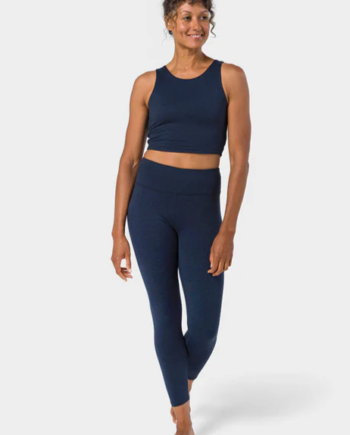 Manduka Ampquotdharaampquot Capri Leggings Midnight Heather Str