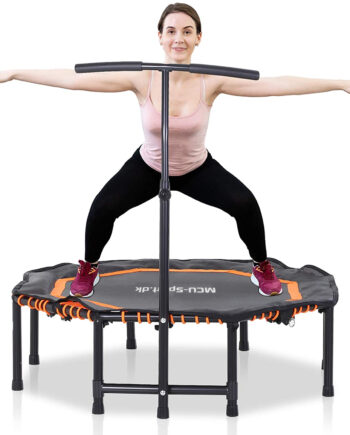 Mcu Sport Fitness Trampolin Octagon Foldbar Håndtag 122cm Orange