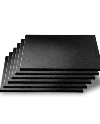 Odin Pro Gummigulv 500x500x15mm Sort Stk 1kvm