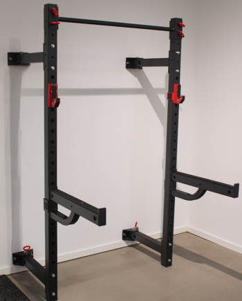 Peak Fitness Foldbar Squat Rack  Safety Arms