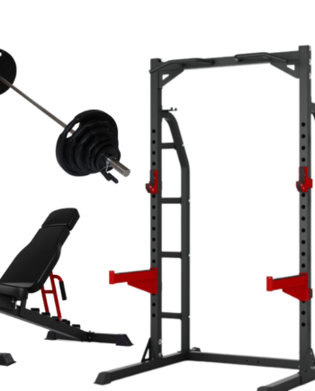 Peak Fitness Half Rack 95kg Vægtsæt Sort