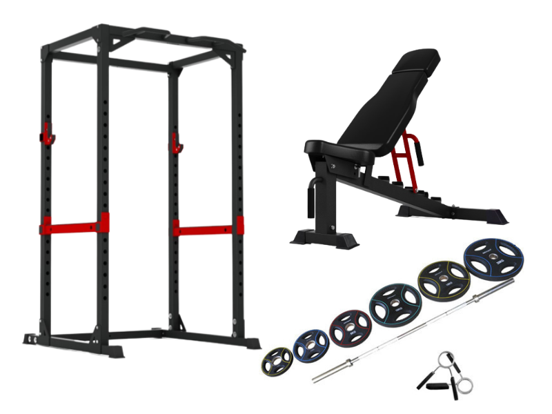 Peak Fitness Power Rack Træningssæt