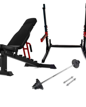 Peak Fitness Træningssæt Inkl Vægtsæt Støbejern 110
