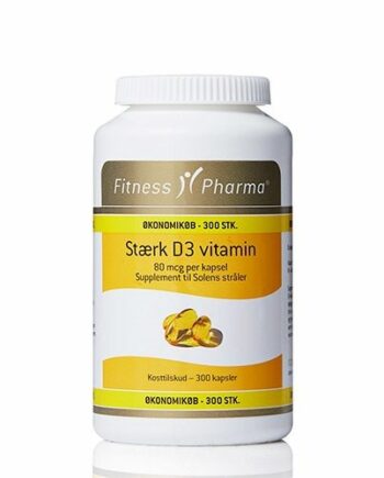 Stærk Vitamin Fitness Pharma 300 Kapsler