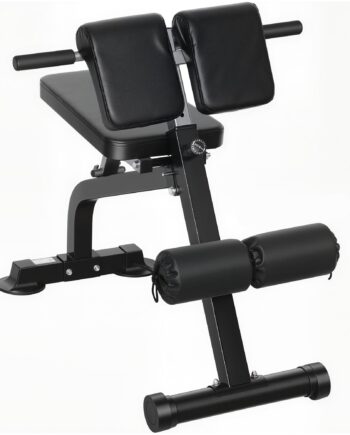 Træningsbænk Vægtbænk Fitnessbænk Stålramme Sort
