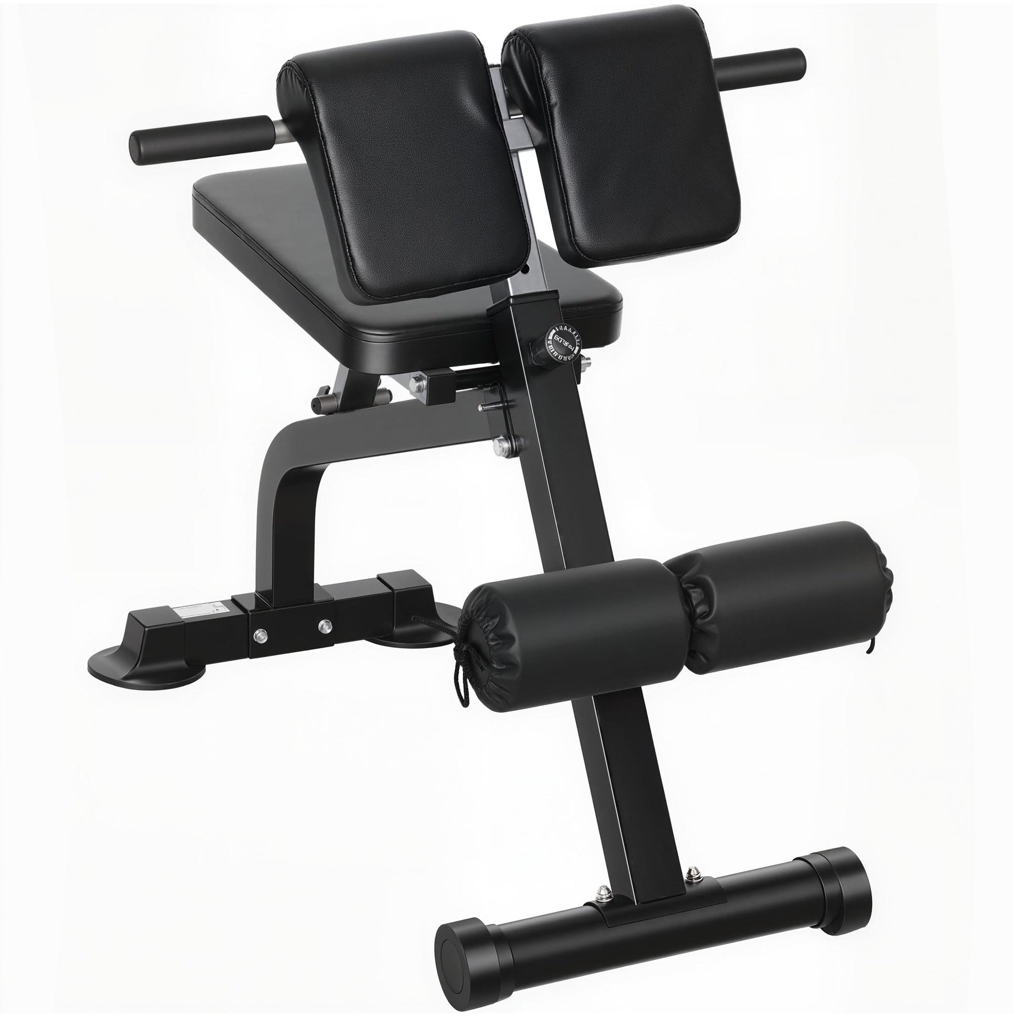 Træningsbænk Vægtbænk Fitnessbænk Stålramme Sort