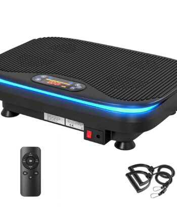 Vibrationsplade Med Bluetooth Fjernbetjening Niveauer Sort