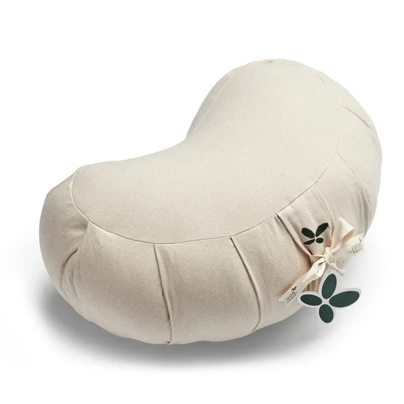 Zafu Halvmåne Meditationspude Natural
