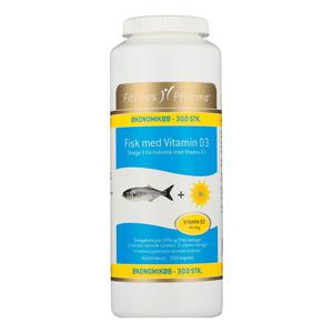 Fitness Pharma Fisk Med Vitamin 300 Kaps