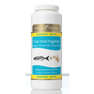 Fitness Pharma Omega Fisk Ingefær 180 Kaps