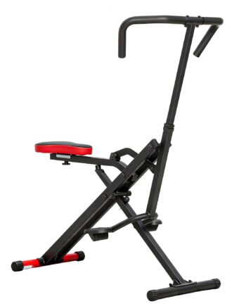 Træningsmaskine Justerbar Metalrør Pedaler Foldbar Rød