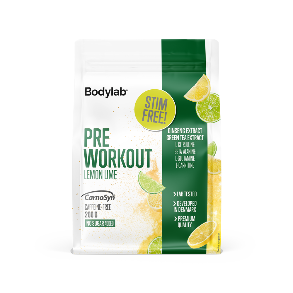 Bodylab Pre Workout Lemon Lime Stim Free 200