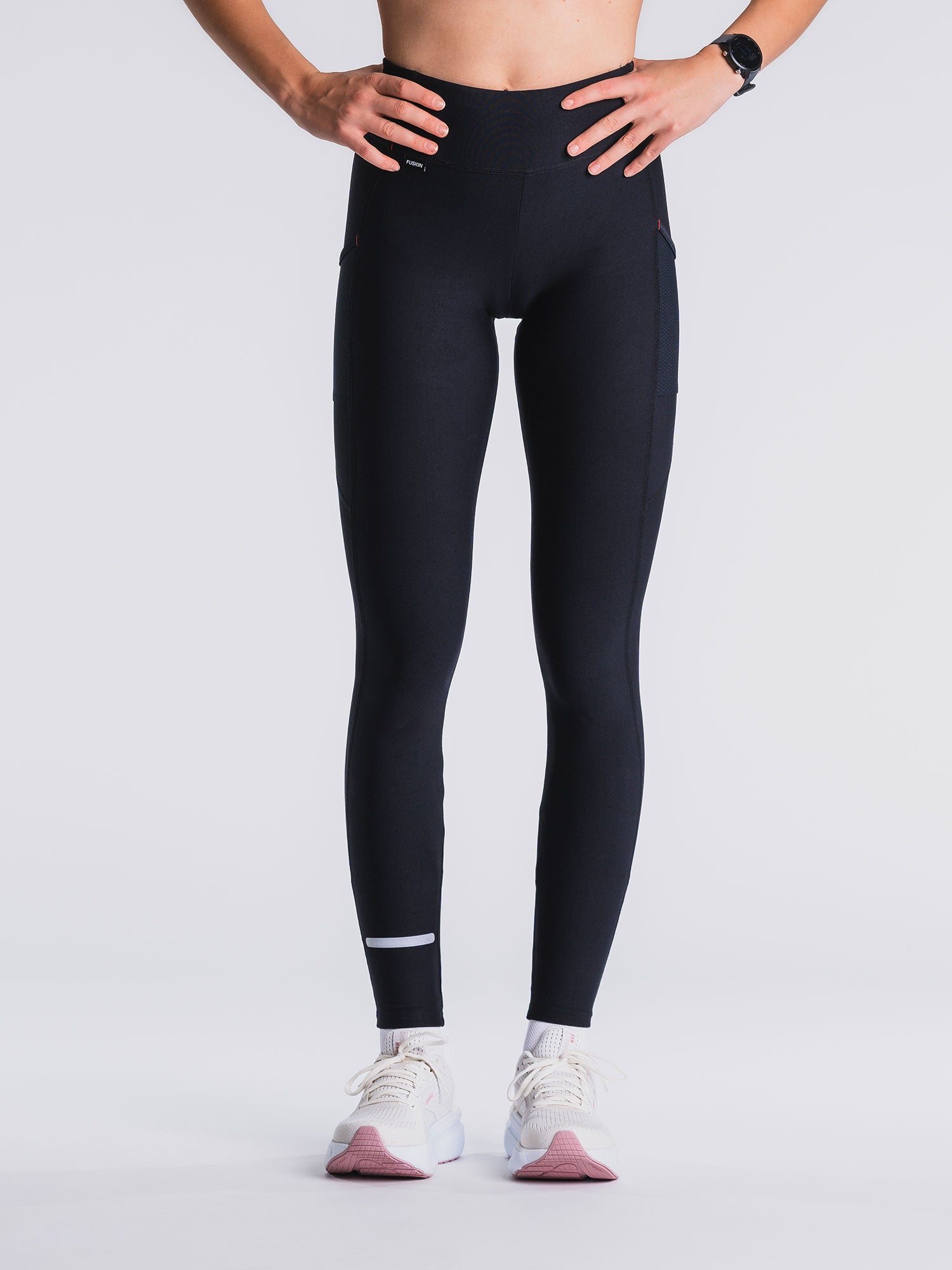 Fusion Womens Long Training Tights Superblack