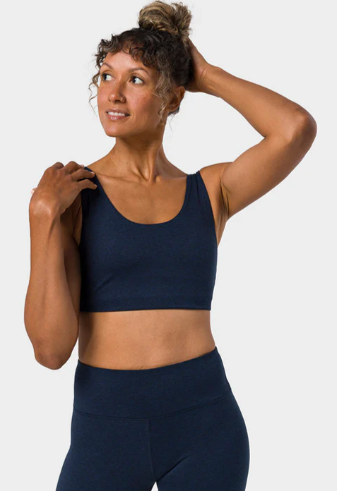 Manduka Ampquotdharaampquot Bra Midnight Heather Str