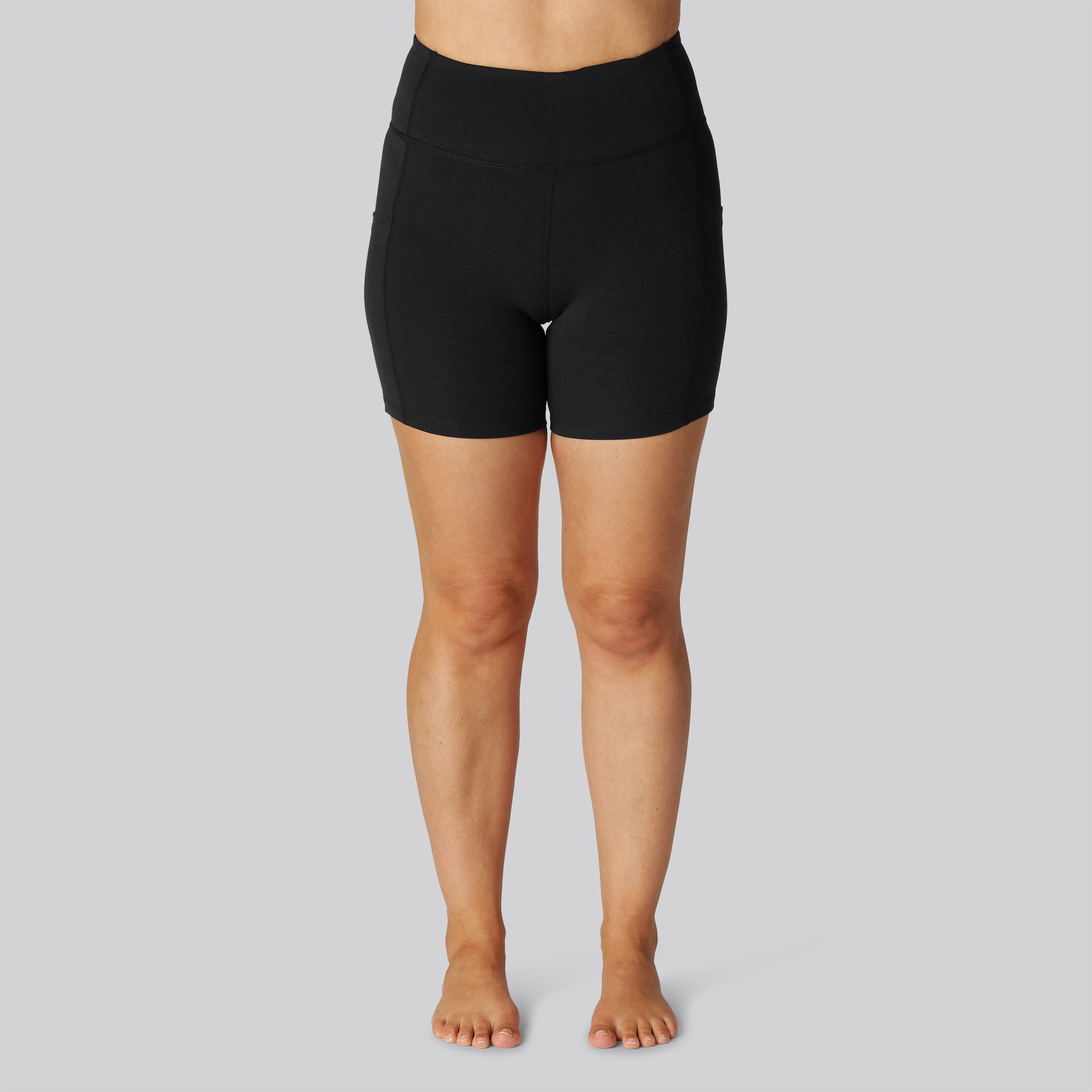 Bambus Fitness Shorts Kort Sort Damer