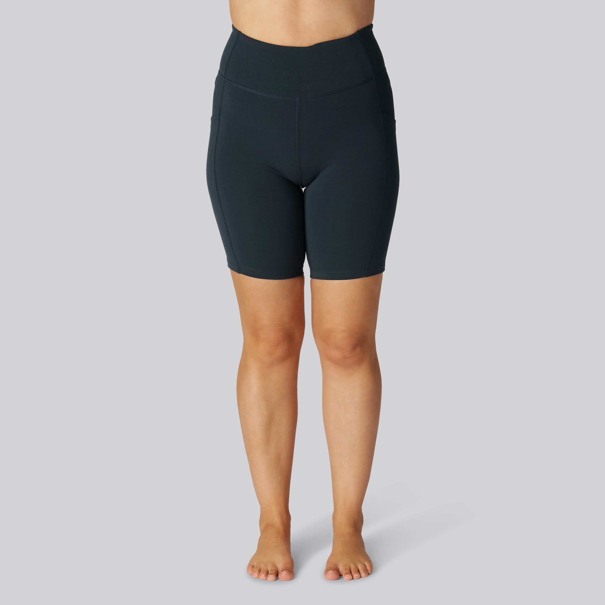 Bambus Fitness Shorts Navy Damer