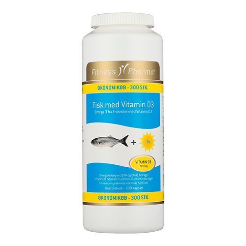 Fisk Med Vitamin Fitness Pharma 300 Kapsler