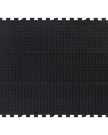 Gulvmåtte 90x120 Gummi Sort