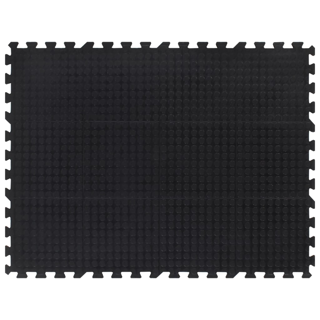 Gulvmåtte 90x120 Gummi Sort