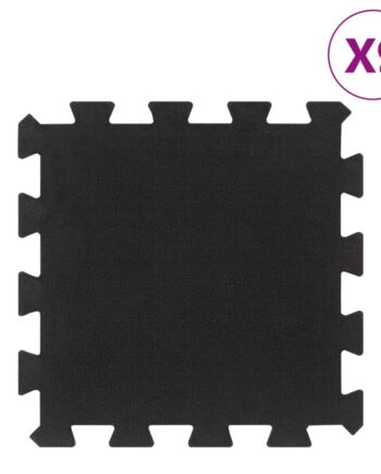 Gulvmåtter Stk 30x30 Gummi Sort