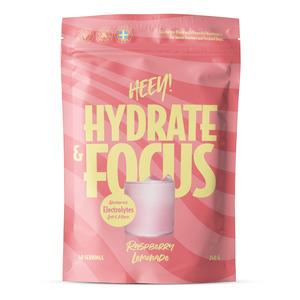 Heey Hydrate   Focus Electrolytes Raspberry Lemonade 240