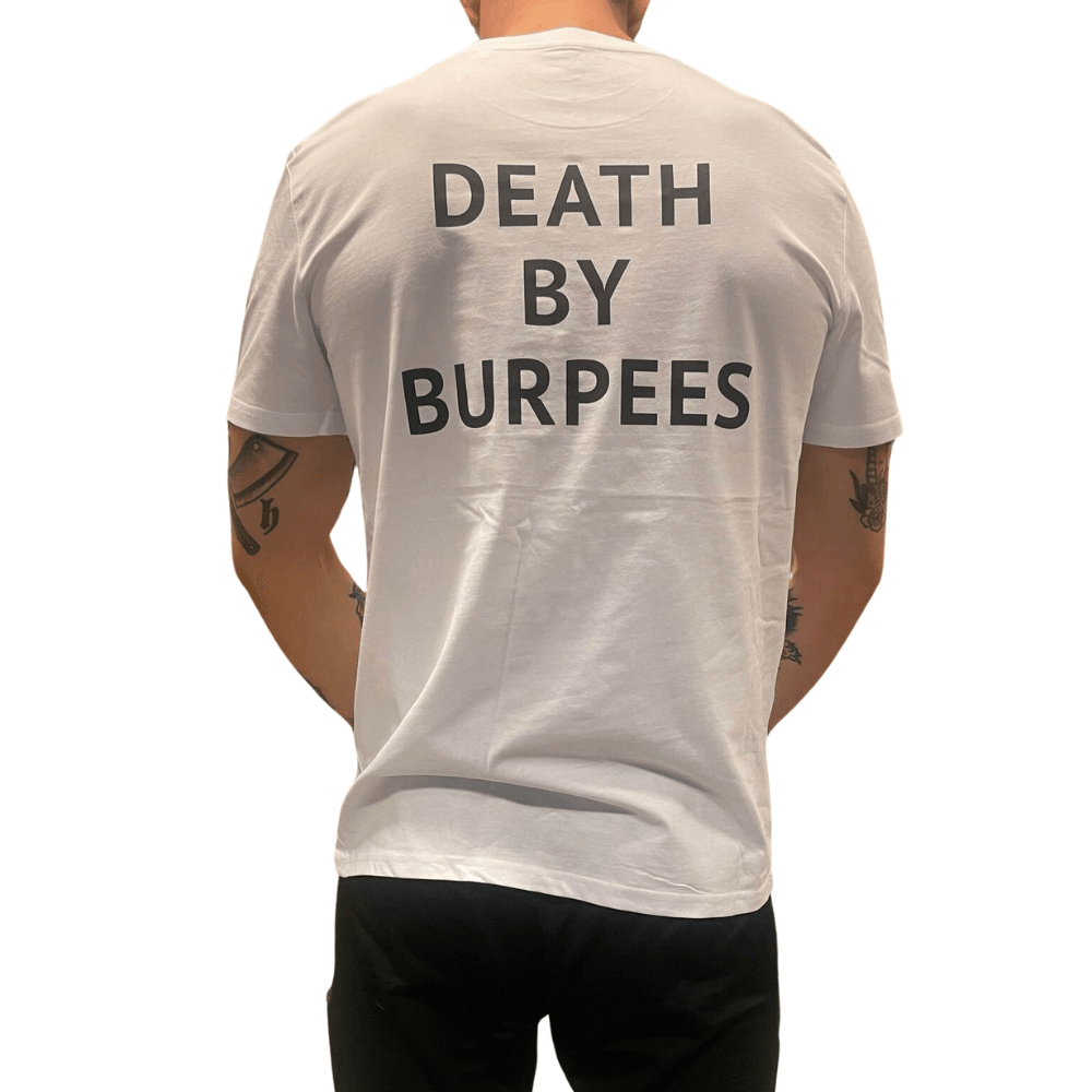 Hvid Fitness Tee Shirt White Death Burpees