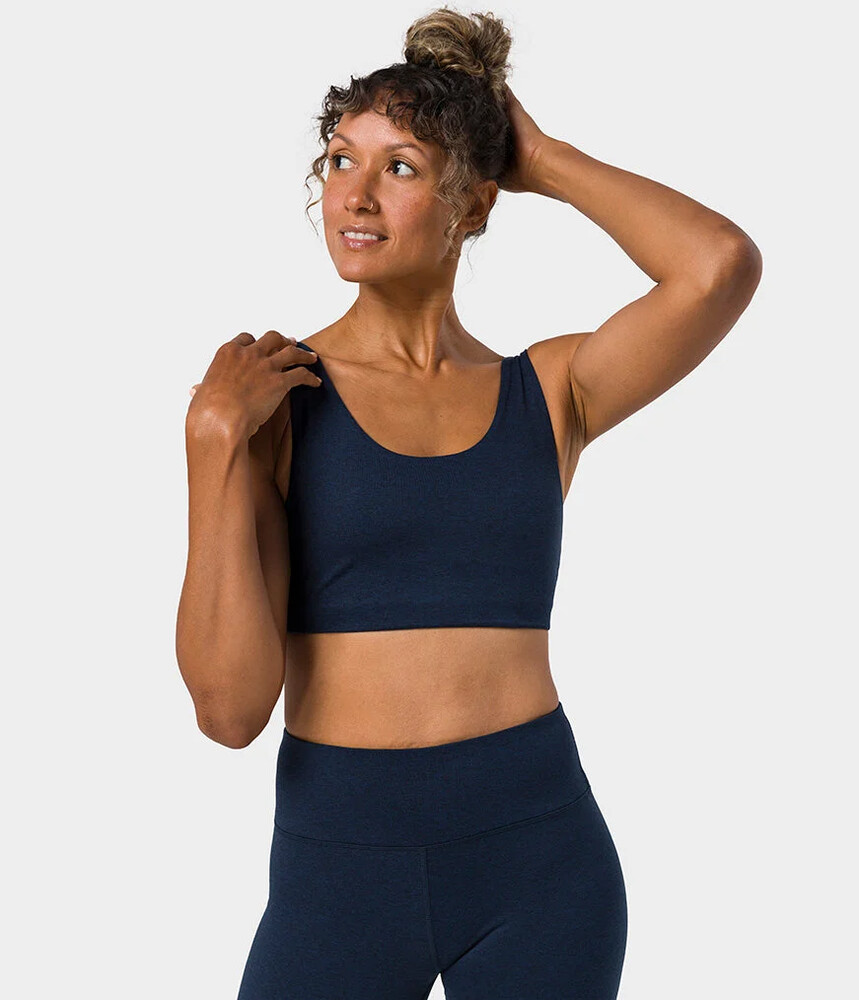 Manduka Ampquotdharaampquot Bra Midnight Heather